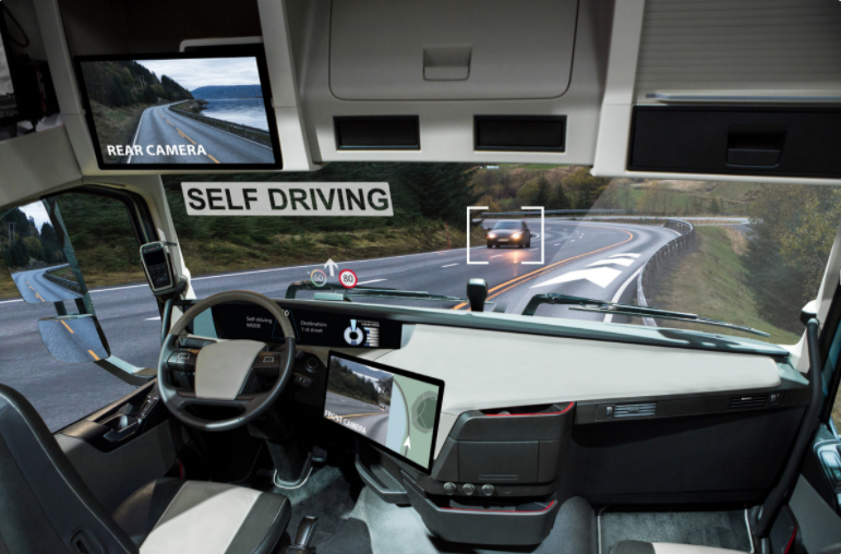 Self driving semi truck